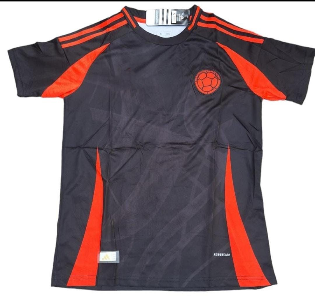 CAMISETA DE COLOMBIA NEGRO HOMBRE COPA AMERICA 2024