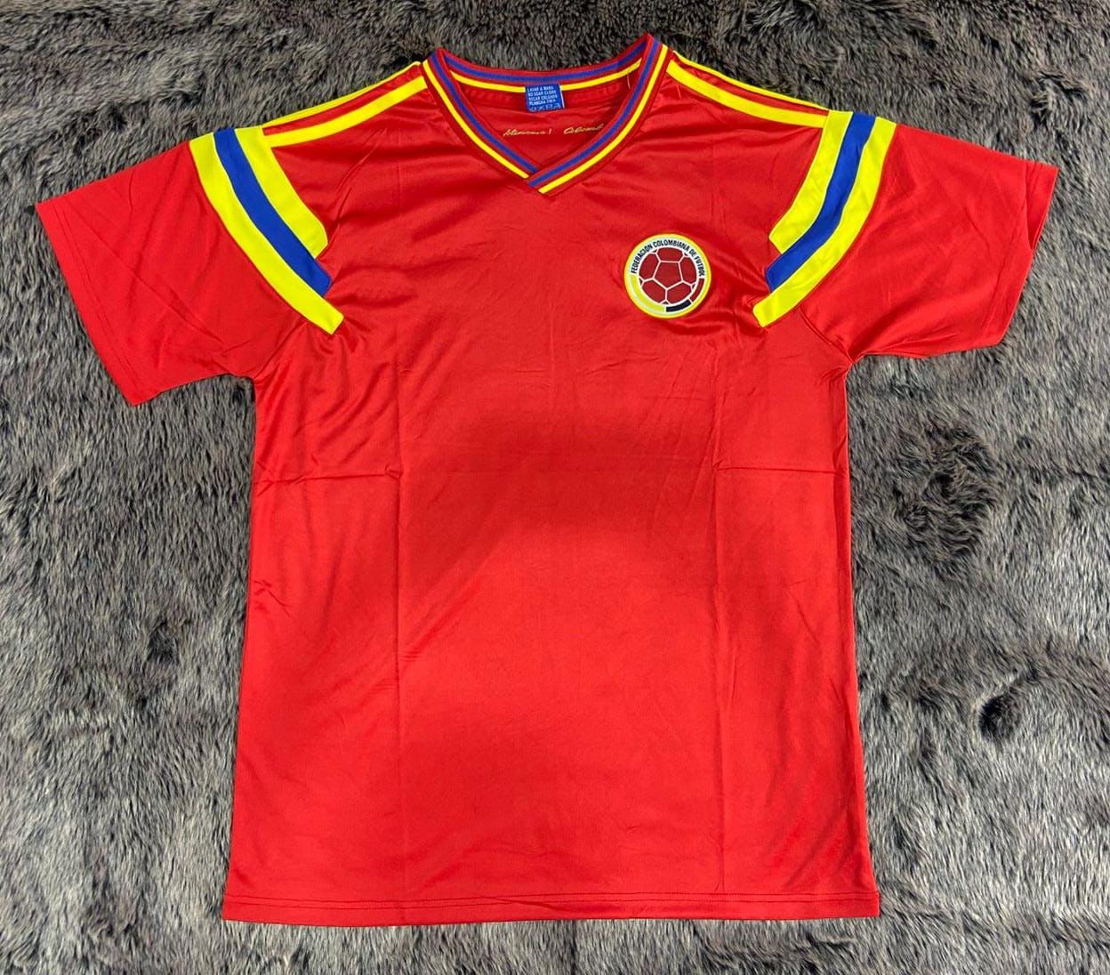 CAMISETA DE COLOMBIA RETRO COLOMBIA 1990 ROJA