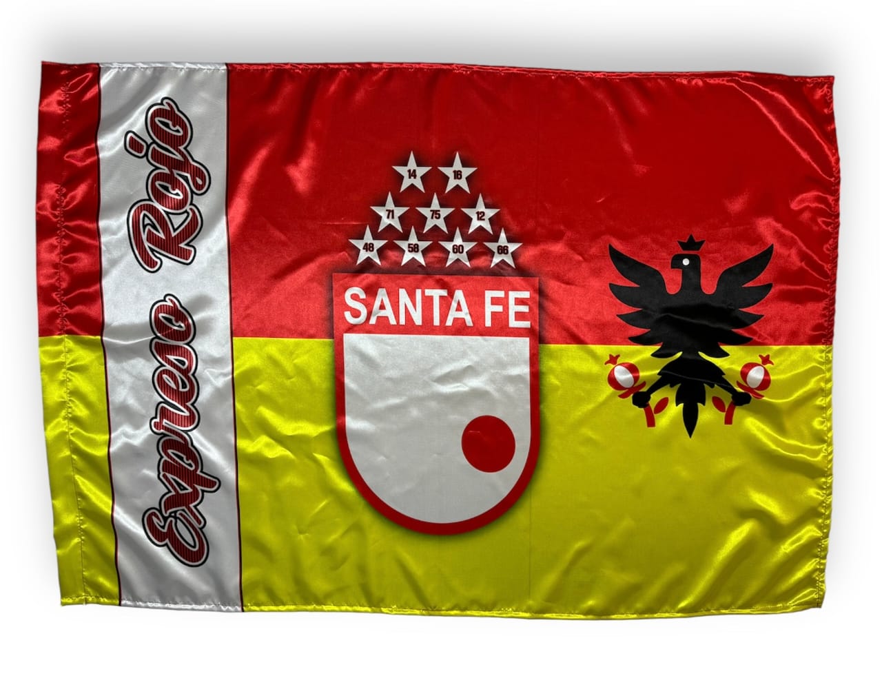 BANDERAS DE  INDEPENDIENTE SANTAFE SATINADA