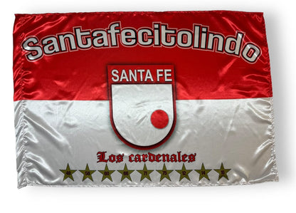 BANDERAS DE  INDEPENDIENTE SANTAFE SATINADA