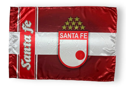 BANDERAS DE  INDEPENDIENTE SANTAFE SATINADA