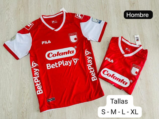 CAMISETA DE SANTAFE 2024 ROJA MASCULINO