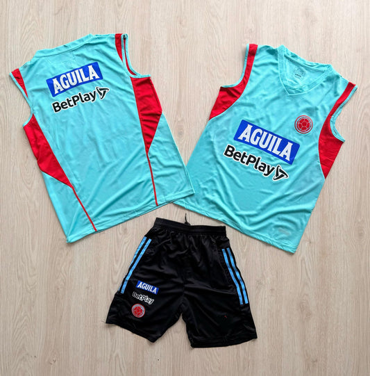 MUSCULOSA DE ENTRENAMIENTO DE COLOMBIA AZUL CELESTE