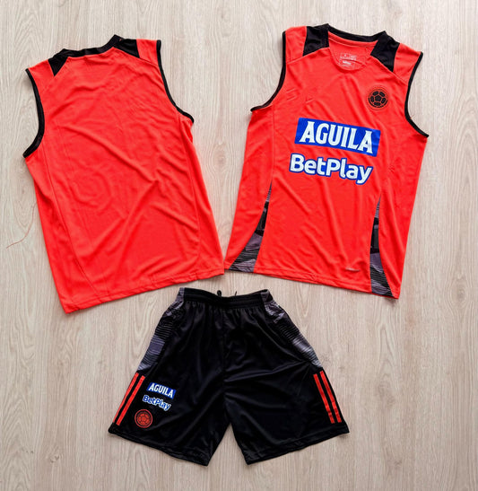 MUSCULOSA DE ENTRENAMIENTO DE COLOMBIA NARANJA