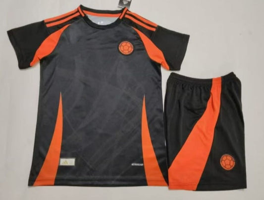 CAMISETA DE COLOMBIA NEGRO NIÑO COPA AMERICA 2024