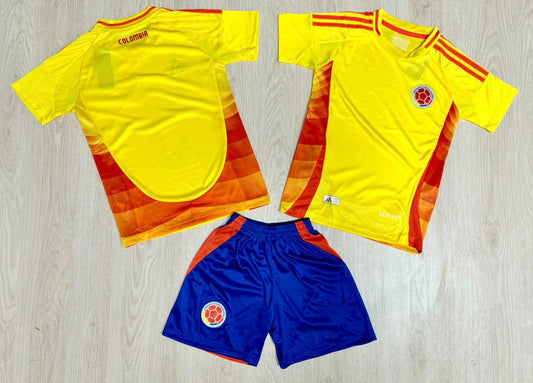 CAMISETA DE COLOMBIA AMARILLO NIÑO  COPA AMERICA 2024