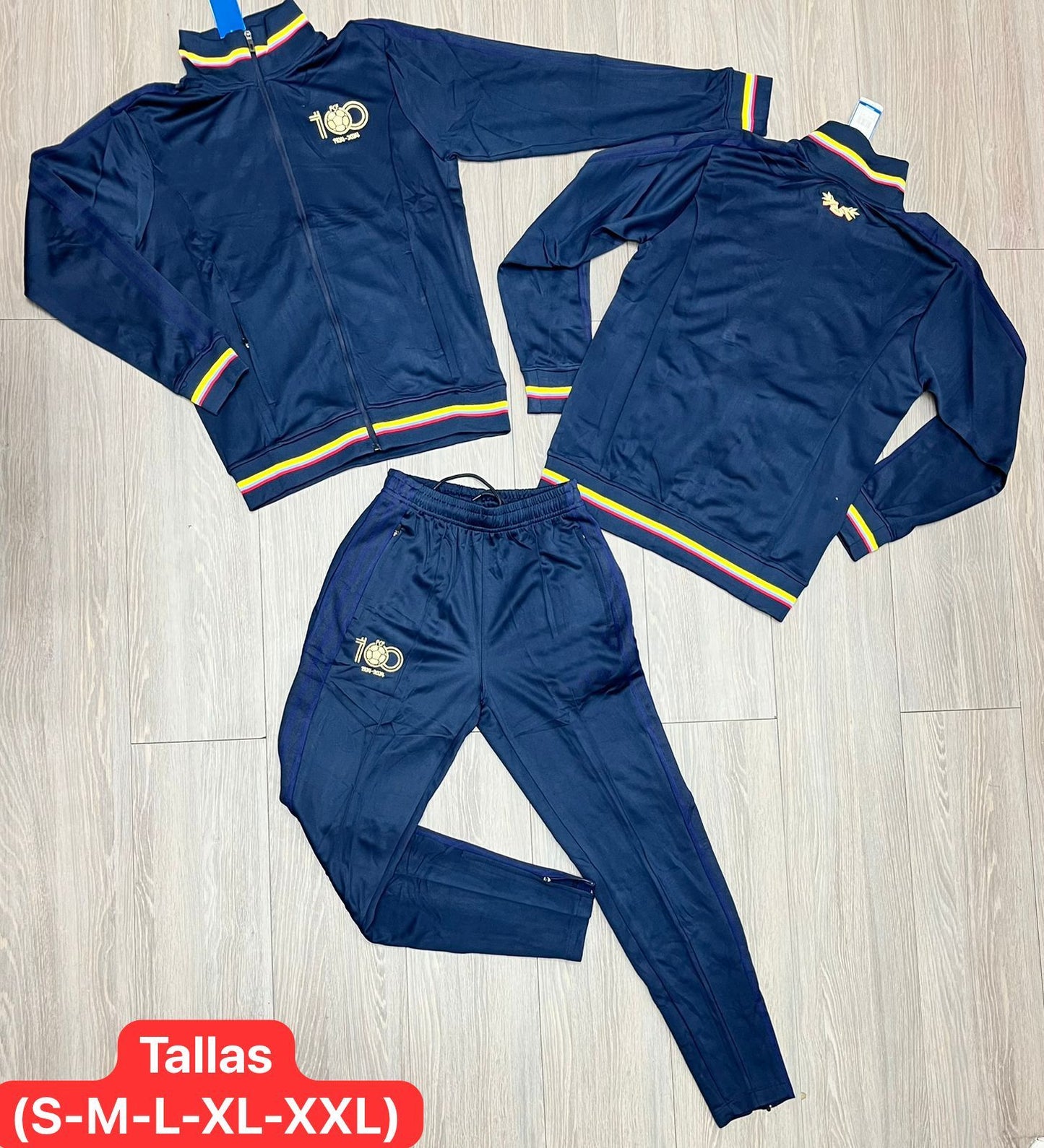 SUDADERA DE COLOMBIA 100 AÑOS ADULTO